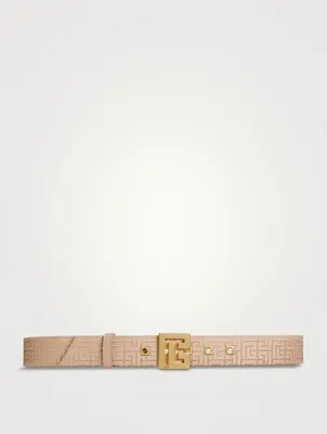 Valentino Garavani Monogram-Jacquard Buckle Belt