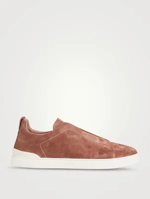 Suede Triple Stitch Sneakers