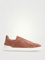 Suede Triple Stitch Sneakers