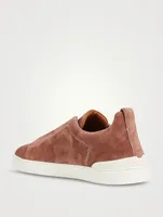 Suede Triple Stitch Sneakers