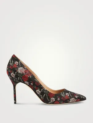 BB Floral Jacquard Silk Pumps