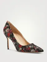 BB Floral Jacquard Silk Pumps