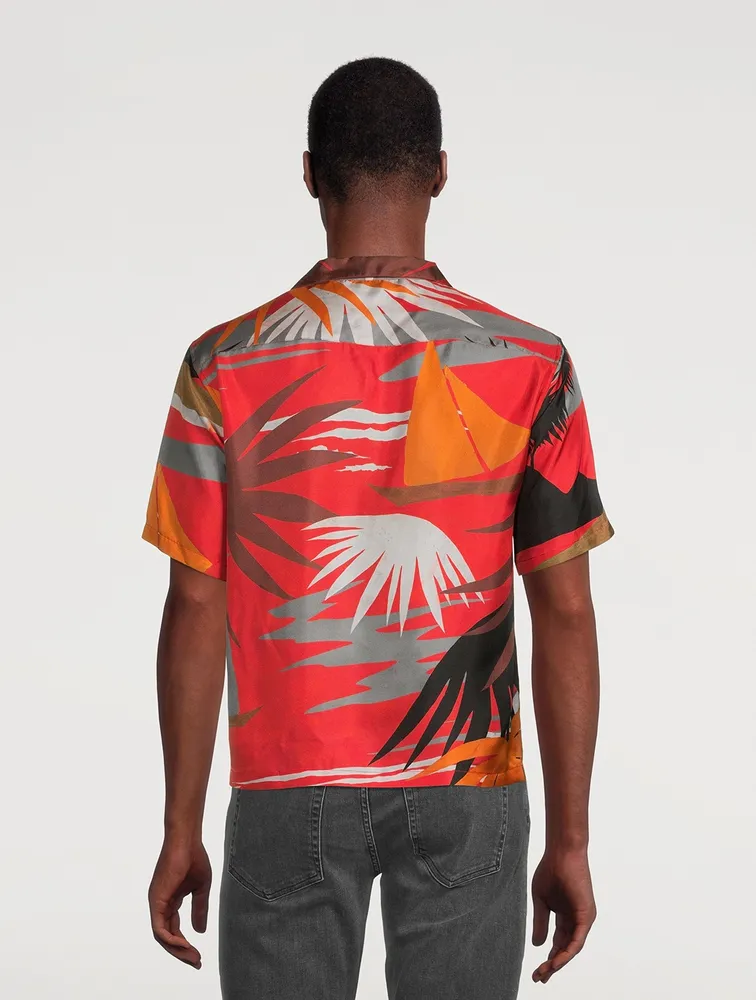 Buy Shirts Palm Angels HAWAII BOWLING SHIRT MULTICOLOR  (PMGA110S22FAB0028403)