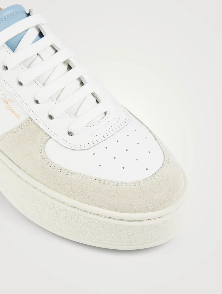 Orbit Leather And Suede Sneakers