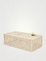 Little Bee Raffia Tissue Box