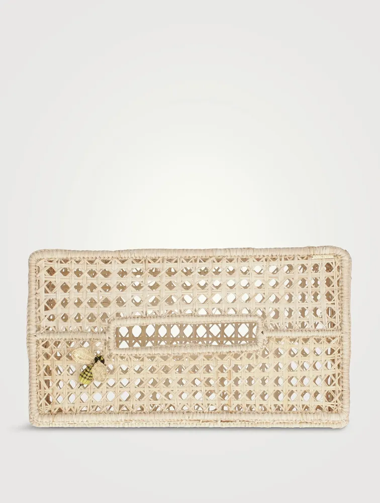 Little Bee Raffia Tissue Box