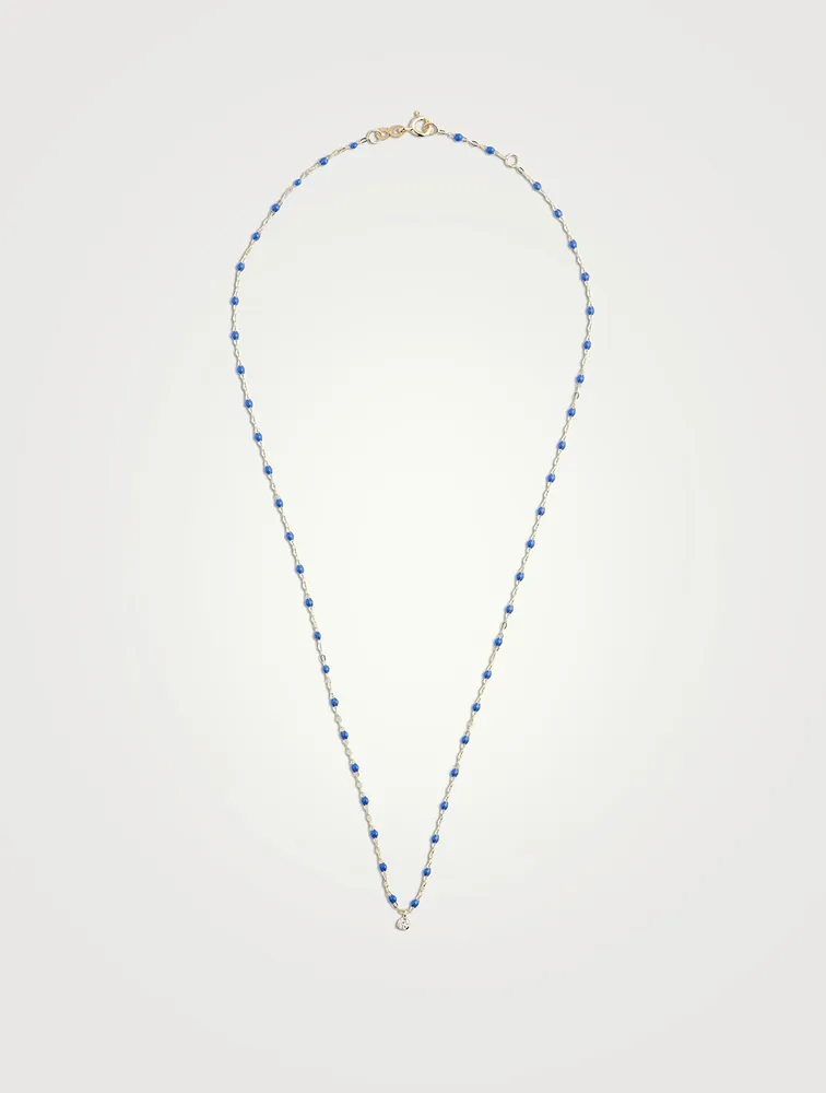 Classic Gigi Supreme Resin & 18K Gold Diamond Chain Necklace