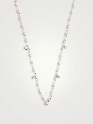 Classic Gigi Supreme Resin & 18K Gold Chain Necklace With Diamonds