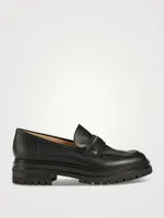 Argo Lug-Sole Leather Loafers