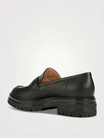 Argo Lug-Sole Leather Loafers