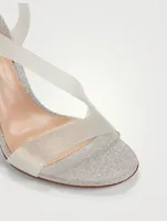 Metropolis 105 Glitter Plexi Slingback Sandals