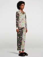 Long Pajama Set Persephone Floral Print
