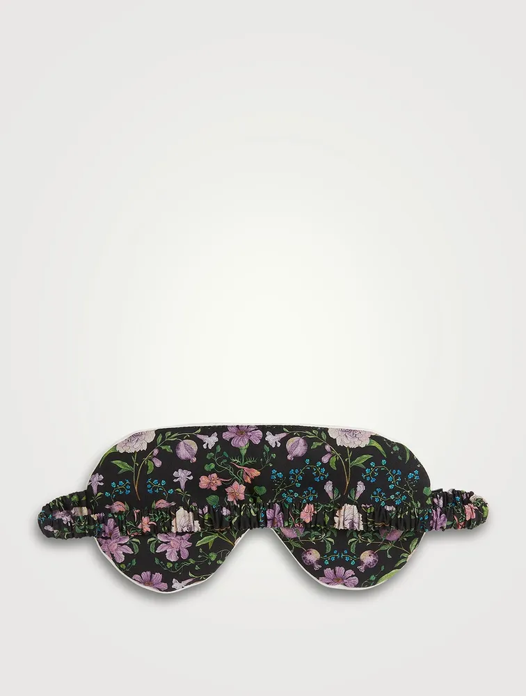 Cotton Eye Mask In Persephone Floral Print