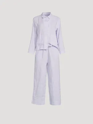 Linen Pocket Pajama Set