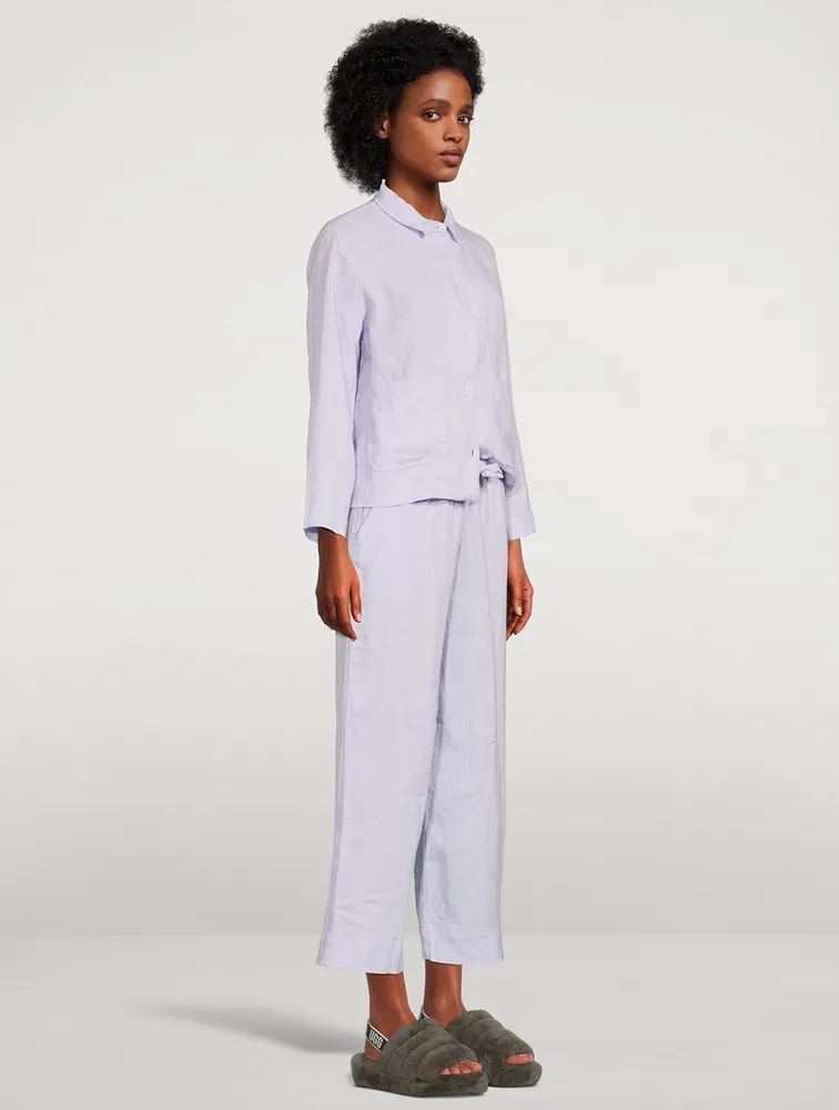 Linen Pocket Pajama Set