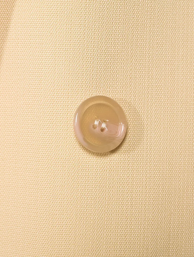 Tailored Double-Breasted Suit Jacket