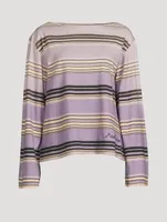 Long-Sleeve T-Shirt Stripe Print