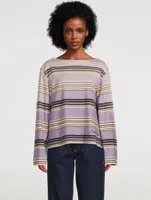 Long-Sleeve T-Shirt Stripe Print