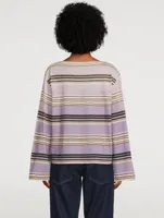 Long-Sleeve T-Shirt Stripe Print