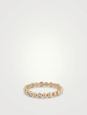 Dew Drop Étoile 14K Gold Ring With Diamonds