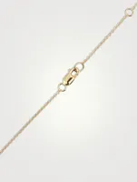 Dew Drop 14K Gold Mini Heart Locket Necklace With Diamond