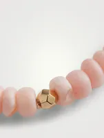 Bohème Pink Opal Rondelle And 14K Gold Bracelet