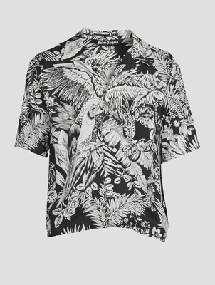 Jungle Parrots Bowling Shirt