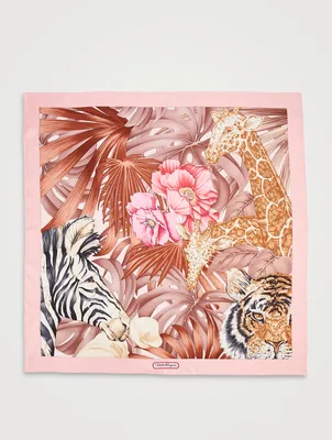 Silk Scarf In Foresta Print