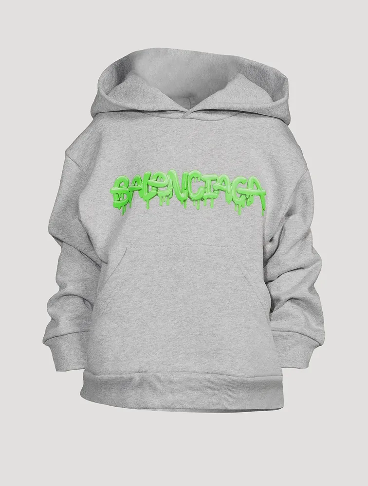 Kids Cotton Hoodie With Slime Logo