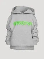 Kids Cotton Hoodie With Slime Logo