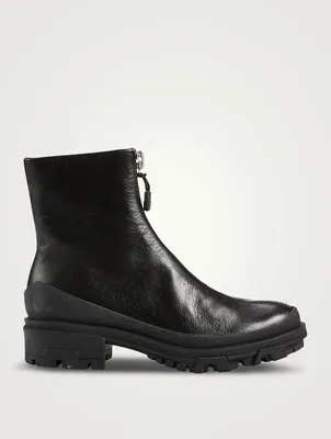 Shiloh Sport Leather Zip Boots