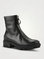 Shiloh Sport Leather Zip Boots
