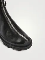Shiloh Sport Leather Zip Boots