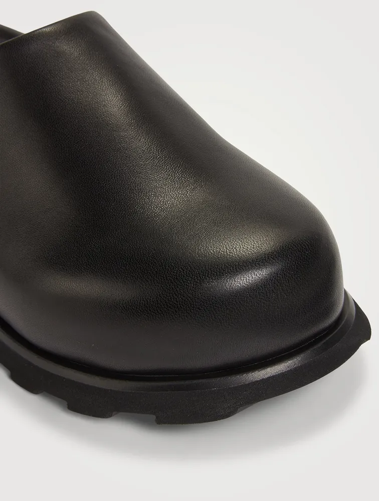 Forma Leather Flatform Mules