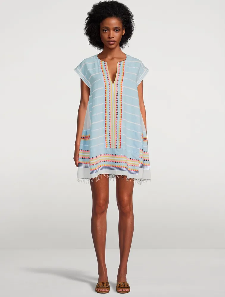 Doti Caftan Dress Striped Print