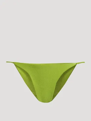 Bare Minimum bikini bottoms in green - Jade Swim
