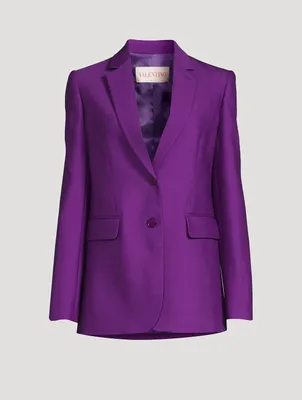 Silk Faille Blazer