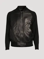 Leather Bomber Jacket