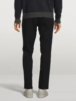 3D Wool-Blend Drawstring Pants