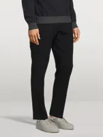 3D Wool-Blend Drawstring Pants