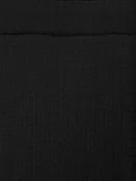 3D Wool-Blend Drawstring Pants