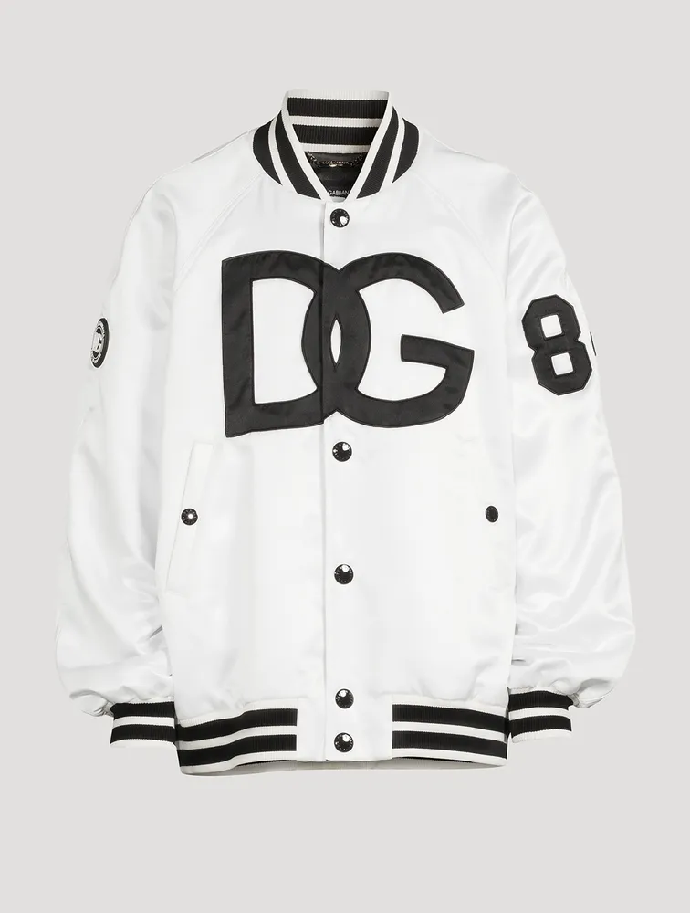 Satin Jacket With DG Embroidery