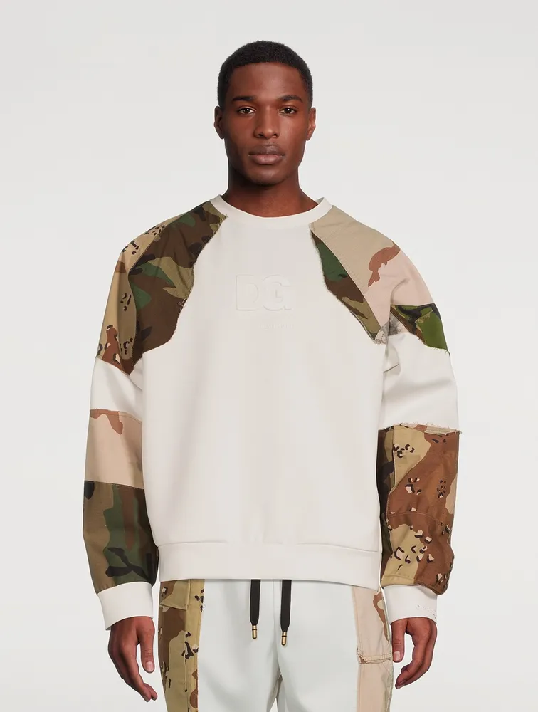 Patchwork Sweatshirt With DG Logo