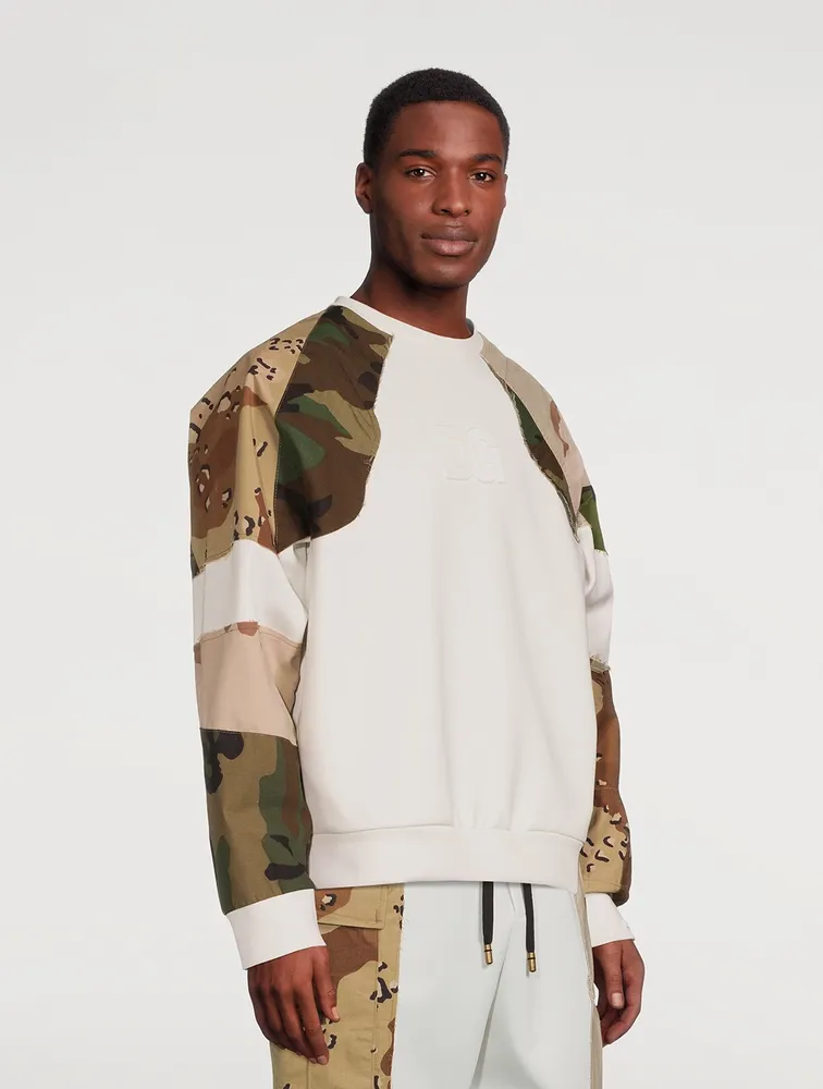 Patchwork Sweatshirt With DG Logo