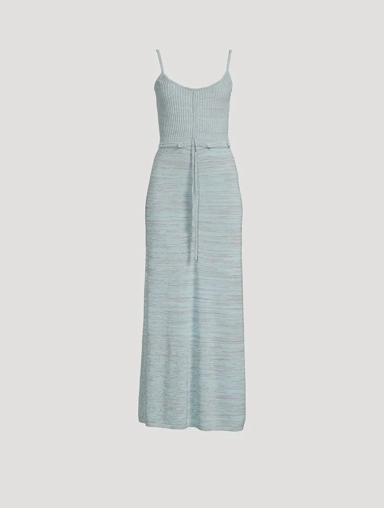 Ruched Disconnect Knit Cami Dress