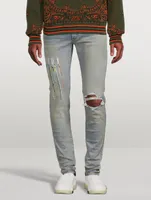 Paint Drip Logo Skinny Jeans