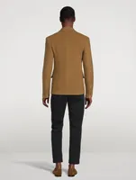 Wool-Blend Double-Breasted Jacket