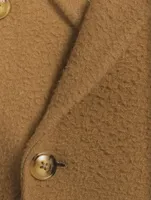 Wool-Blend Double-Breasted Jacket