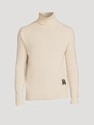 Cashmere Funnel-Neck Sweater