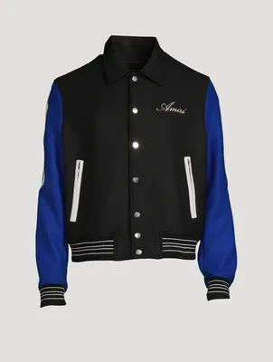 Bones Wool-Blend Varsity Jacket